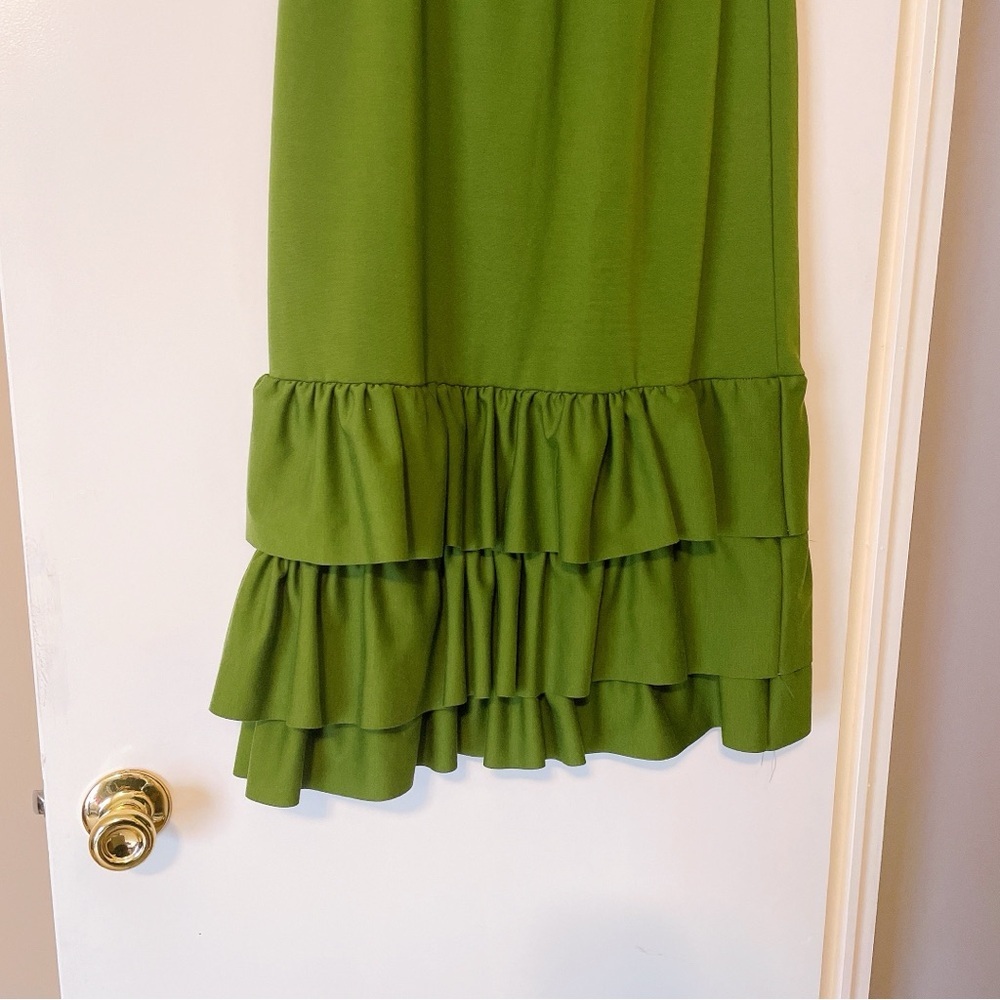 The Klassy Girl Boutique Green Ruffled Skirt Size M. - Picture 2 of 4